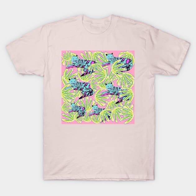 Roaring in a Beautiful Garden T-Shirt by fabqa